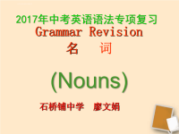 中考复习名词公开课课件