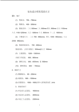 室内设计师常用的尺寸