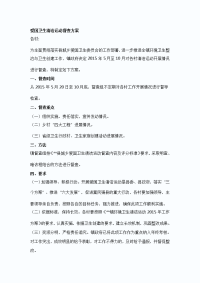 爱国卫生清洁运动督查方案