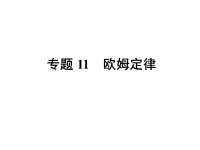 物理中考复习课件专题11欧姆定律