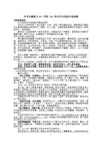 中考专题复习15—写作(6)作文开头结尾专项训练