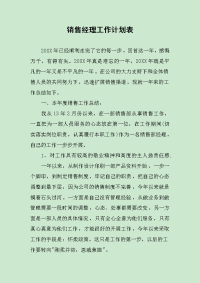 销售经理工作计划表.docx