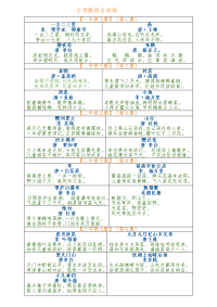 人教版小学语文古诗词全汇总