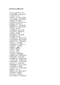 初中语文名言警句必背2