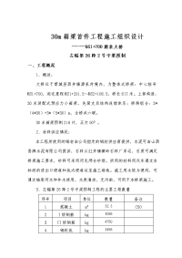 下寨大桥上部构造预制和安装施工组织方案