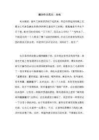 满分作文范文：充电 .doc