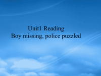 高中英语 Unit 1 Tales of the unexplained reading课件