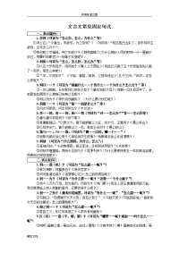 高中文言文常见的固定句式