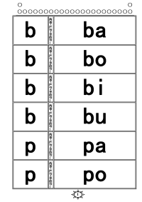 汉语拼音音节卡片