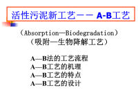 《污水处理培训知识资料》活性污泥法的新工艺-AB法