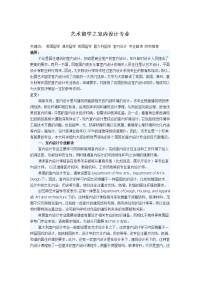 艺术留学之室内设计专业