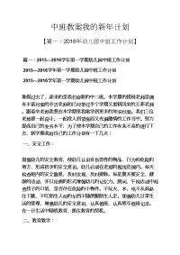 中班教案我的新年计划.docx