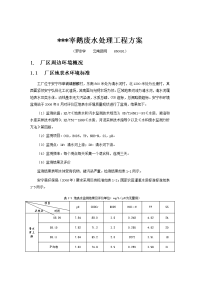 宰鹅废水处理工程方案