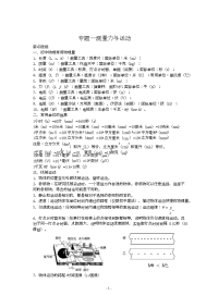 初中物理-中考物理总复习提纲