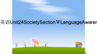 高中英语Unit24SocietySectionⅤLanguageAwarenessppt课件