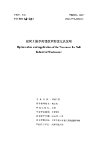 盐化工废水处理技术的优化及应用