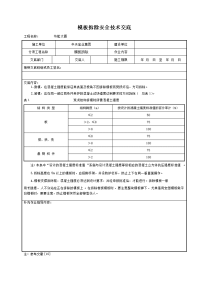 《建筑施工技术交底大全资料》模板拆除安全技术交底