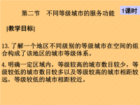 高中地理课件高中地理课件不同等级城市的服务功能