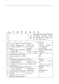 小班上学期月计划周计划