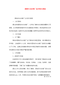 团溪污水处理厂自评报告基础（二）