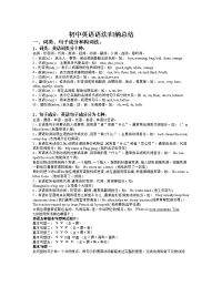 初中英语语法归纳总