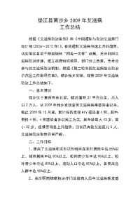 艾滋病防治工作总结  文档