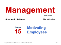 管理学学习资料：管理学15激励员工