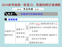 高中地理资源的跨区域调配课件