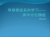 早期胃癌系列学习——高中分化腺癌_ppt课件