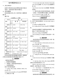 初中英语时态详解