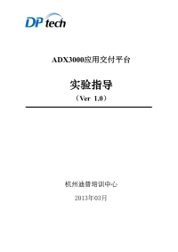 DPtech ADX3000应用交付平台(实验指导).pdf