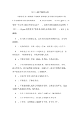 安全主题手抄报内容.docx