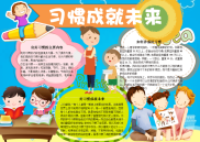 小报：习惯成就未来word小报手抄报模板(4).docx