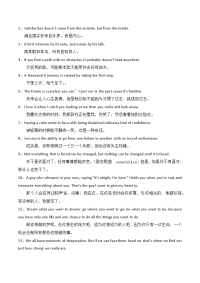 英语励志短句、名人名言145条