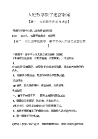 大班数学数字迷宫教案.docx