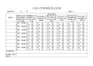 小学教案检查记录表