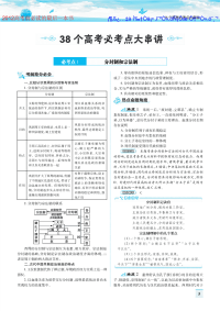 2012 高考冲刺讲义 历史 轻松掌握高考核心考点 高考必