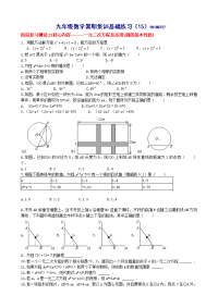 初中数学复习 弯道超车练习915