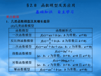 高中数学 2.8 函数模型及其应用课件