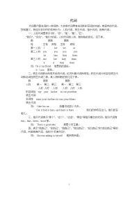 初中英语物主代词讲解练习