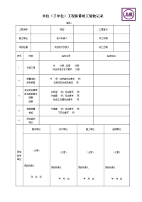 政给排水管道工程检验批质量验收记录表