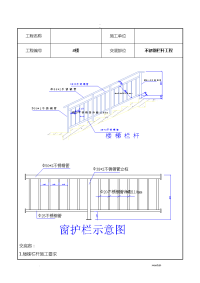 不锈钢栏杆施工技术交底大全