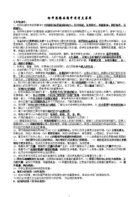 初中思想品德中考考点荟萃