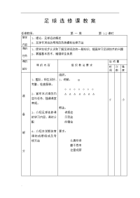 小学足球教案全套