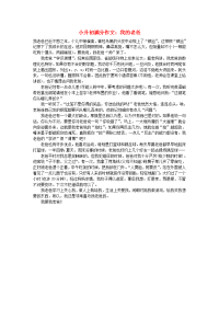 小升初语文 满分作文 我的老爸