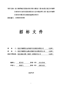 项目名称涪江铜梁城区段防洪护岸综合整治工程i标段及重庆