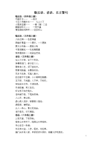 小学毕业班歇后语、谚语、名言警句汇总.doc