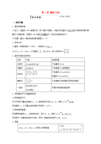 高中数学 寒假专题复习资料 第二讲 解析几何 新人教a版必修2