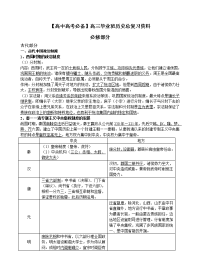 【高中高考必备】高三毕业班总复习资料高考历史复习提纲