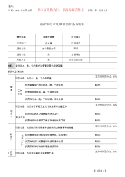 商业银行水电维修岗职务说明书